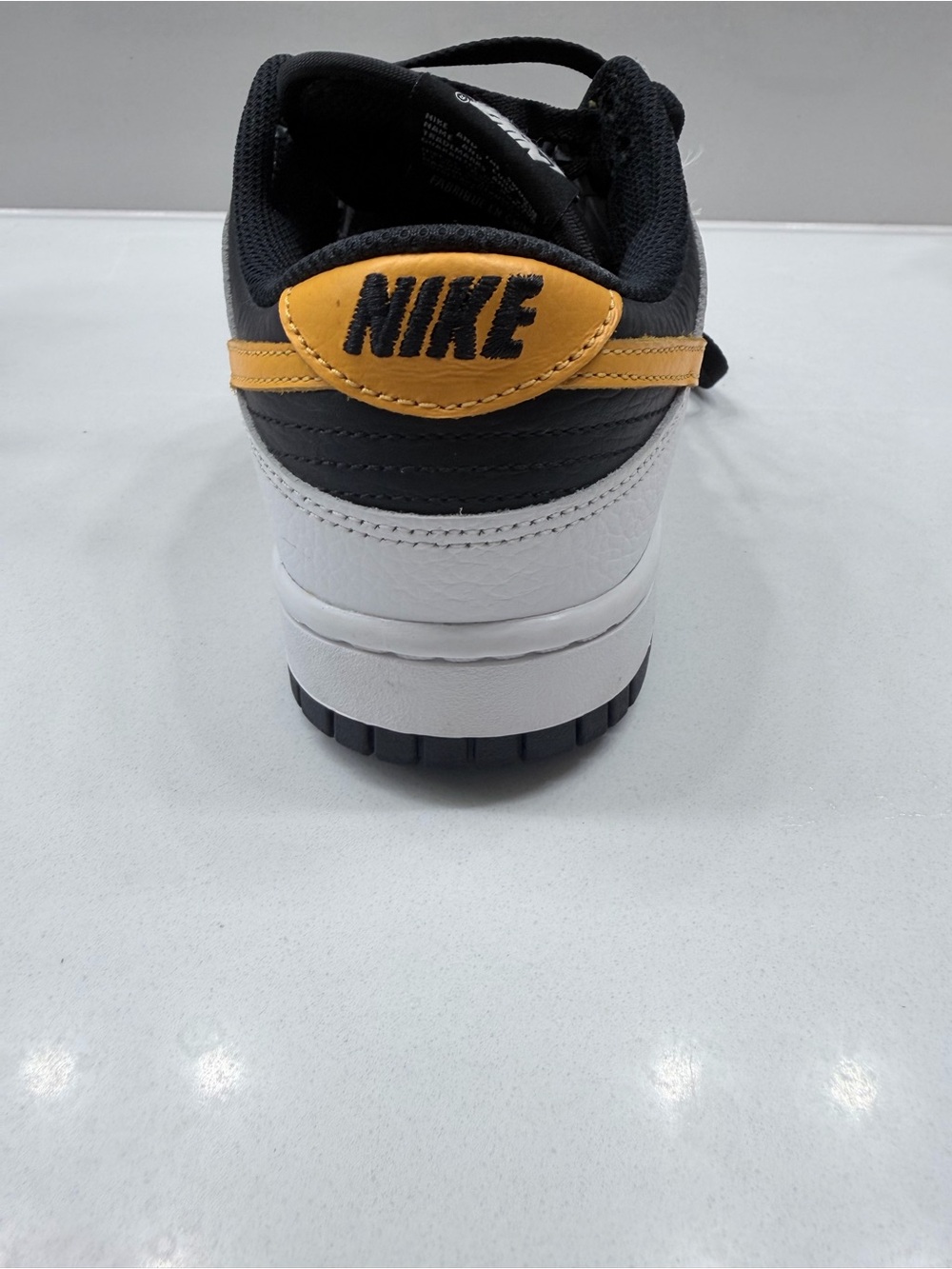 Nike Low-Top Athletic Sneaker - Black White Gold - Picture 3 of 13
